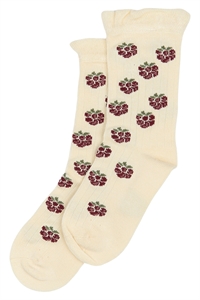 Minipop - Strømper med blomster - Blackberry